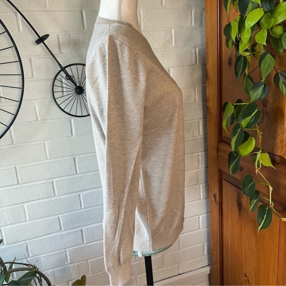 Sweater cashmere wool blend boatneck color camel NWOT - Picture 4 of 5